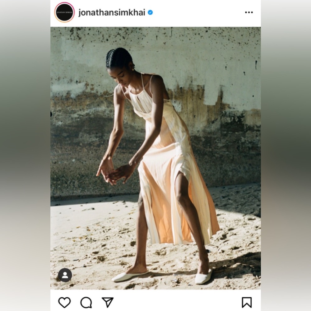 Jonathan Simkhai Eileen lace-trimmed slip dress